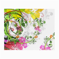 Flowers Floral Small Glasses Cloth (2 Sides)