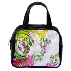 Flowers Floral Classic Handbag (one Side) by HermanTelo