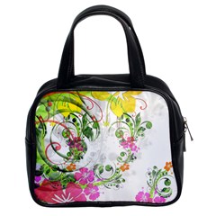 Flowers Floral Classic Handbag (two Sides)