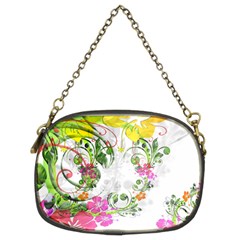 Flowers Floral Chain Purse (two Sides)