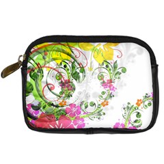 Flowers Floral Digital Camera Leather Case