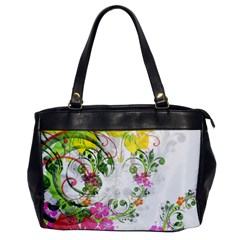 Flowers Floral Oversize Office Handbag