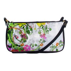 Flowers Floral Shoulder Clutch Bag