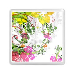 Flowers Floral Memory Card Reader (square)