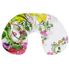 Flowers Floral Travel Neck Pillow