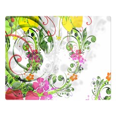 Flowers Floral Double Sided Flano Blanket (large) 