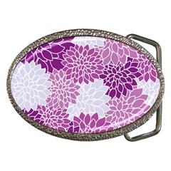 Floral Purple Belt Buckles by HermanTelo