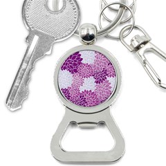 Floral Purple Bottle Opener Key Chain