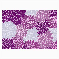 Floral Purple Large Glasses Cloth (2 Sides)