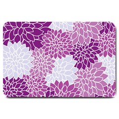 Floral Purple Large Doormat 