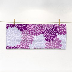 Floral Purple Hand Towel