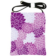 Floral Purple Shoulder Sling Bag