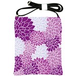 Floral Purple Shoulder Sling Bag Front