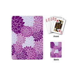 Floral Purple Playing Cards (mini)