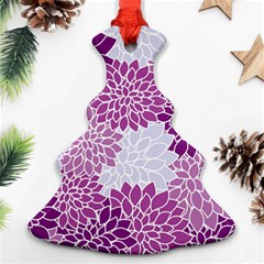 Floral Purple Ornament (christmas Tree) 