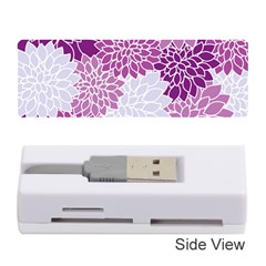 Floral Purple Memory Card Reader (stick) by HermanTelo