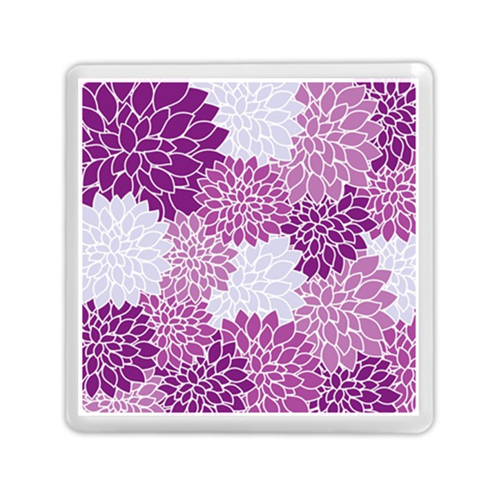 Floral Purple Memory Card Reader (Square)