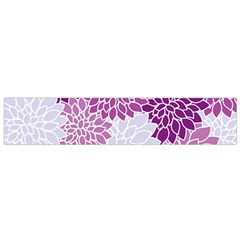 Floral Purple Small Flano Scarf