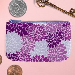 Floral Purple Large Coin Purse