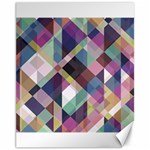 Geometric Blue Violet Pink Canvas 11  x 14  10.95 x13.48  Canvas - 1