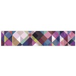 Geometric Blue Violet Pink Small Flano Scarf Front