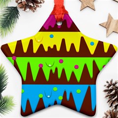 Illustration Abstract Graphic Rainbow Ornament (star) by HermanTelo