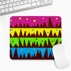 Illustration Abstract Graphic Rainbow Large Mousepads by HermanTelo