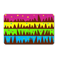 Illustration Abstract Graphic Rainbow Magnet (rectangular) by HermanTelo