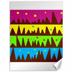 Illustration Abstract Graphic Rainbow Canvas 36  X 48  by HermanTelo