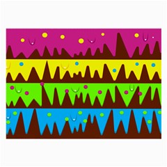 Illustration Abstract Graphic Rainbow Large Glasses Cloth (2 Sides) by HermanTelo