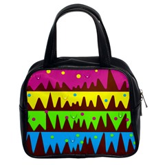 Illustration Abstract Graphic Rainbow Classic Handbag (two Sides)