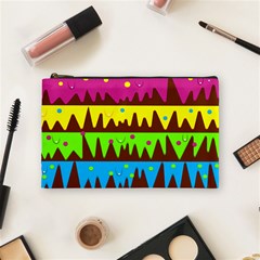 Illustration Abstract Graphic Rainbow Cosmetic Bag (medium)