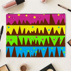 Illustration Abstract Graphic Rainbow Cosmetic Bag (xl) by HermanTelo