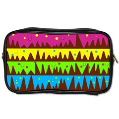 Illustration Abstract Graphic Rainbow Toiletries Bag (two Sides)