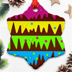 Illustration Abstract Graphic Rainbow Ornament (snowflake)