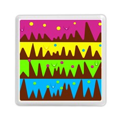 Illustration Abstract Graphic Rainbow Memory Card Reader (square) by HermanTelo