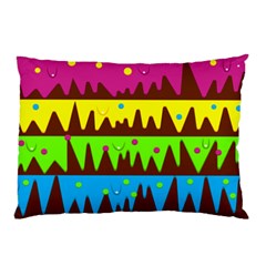 Illustration Abstract Graphic Rainbow Pillow Case (two Sides)