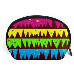 Illustration Abstract Graphic Rainbow Accessory Pouch (large)