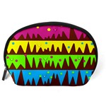 Illustration Abstract Graphic Rainbow Accessory Pouch (Large) Back