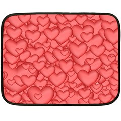 Hearts Love Valentine Fleece Blanket (mini)