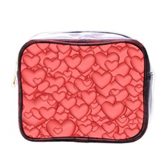 Hearts Love Valentine Mini Toiletries Bag (one Side)