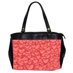 Hearts Love Valentine Oversize Office Handbag (2 Sides)