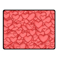 Hearts Love Valentine Fleece Blanket (small)