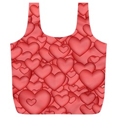 Hearts Love Valentine Full Print Recycle Bag (xl)