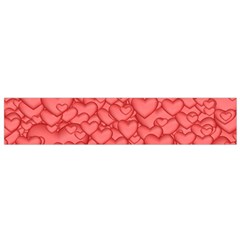 Hearts Love Valentine Small Flano Scarf