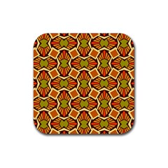 Geometry Shape Retro Rubber Coaster (square)  by HermanTelo