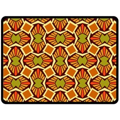 Geometry Shape Retro Fleece Blanket (large)  by HermanTelo