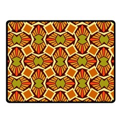 Geometry Shape Retro Double Sided Fleece Blanket (small) 