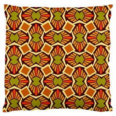 Geometry Shape Retro Large Flano Cushion Case (two Sides)