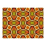 Geometry Shape Retro Double Sided Flano Blanket (Mini)  35 x27  Blanket Back